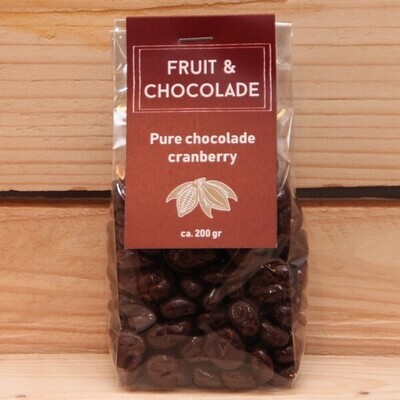 Pure chocolade cranberry 195-200 gram
