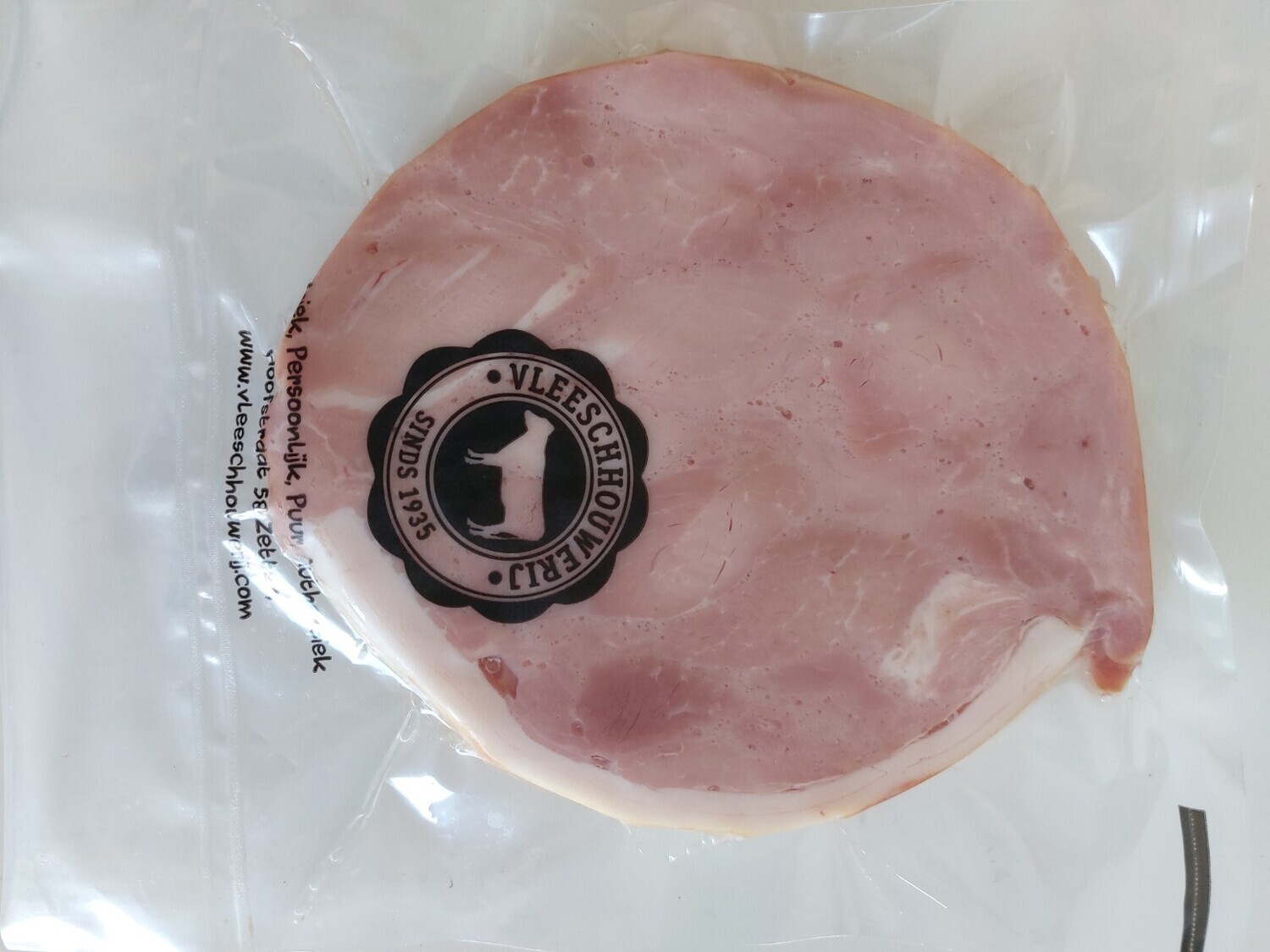 Huisgemaakte Achterham plakken 250 gram
