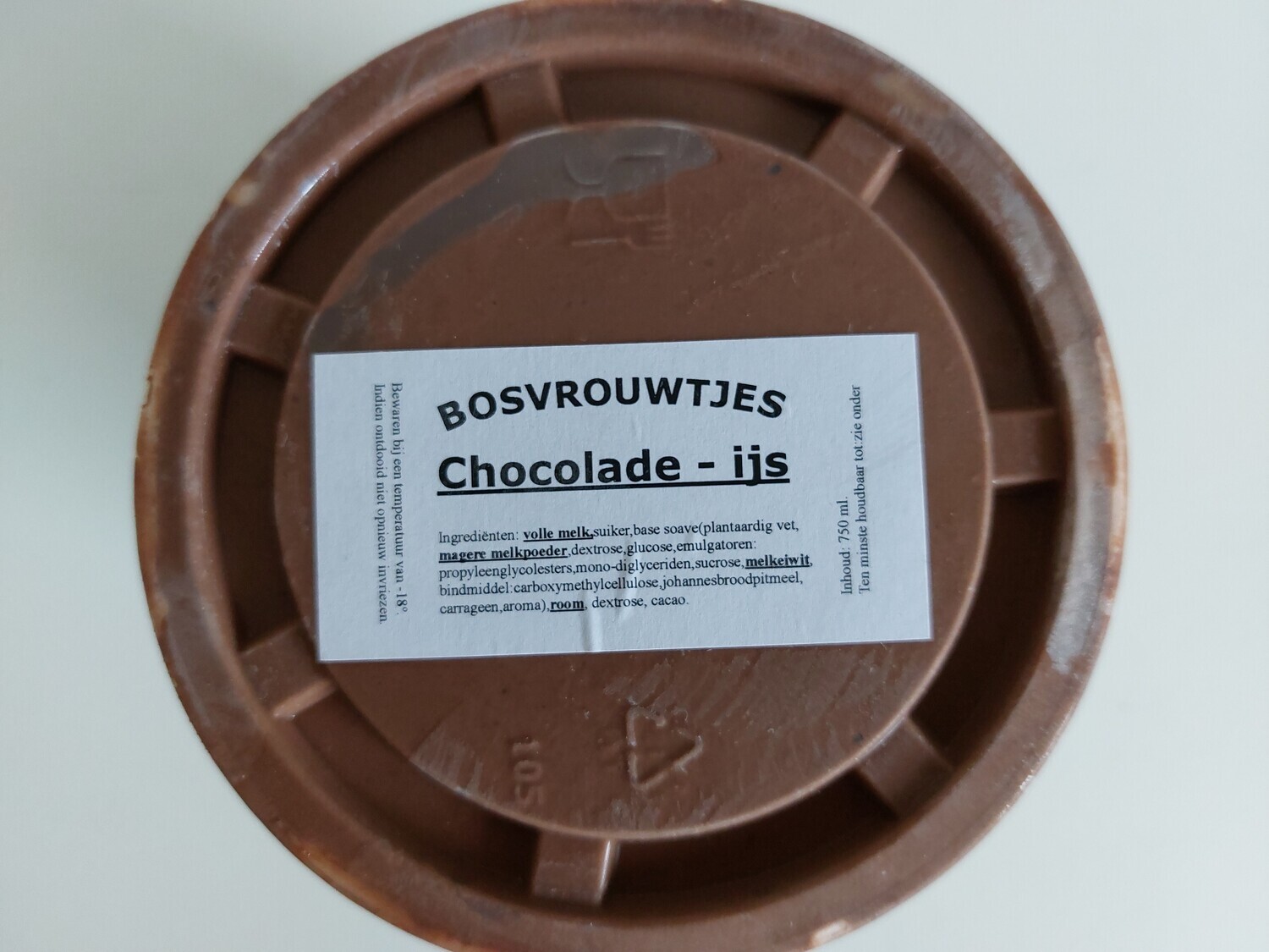 Chocolade ijs 750 ml