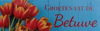 Chocolade reep groeten uit de Betuwe 75 gram (tulpen)