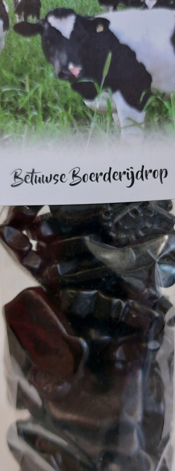 Betuwse boerderijdrop zak 175 gram