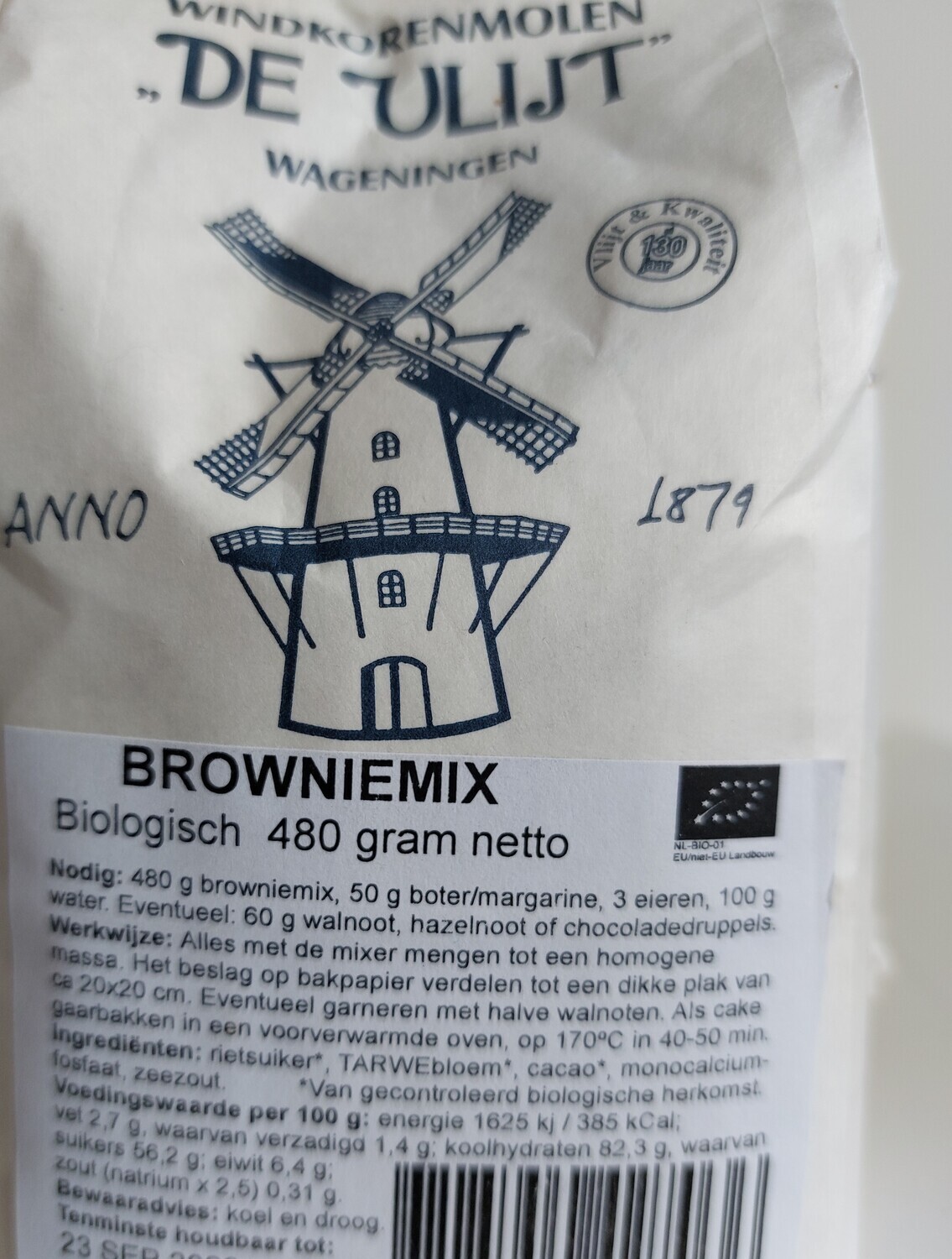 Browniemix 500 gram De Vlijt