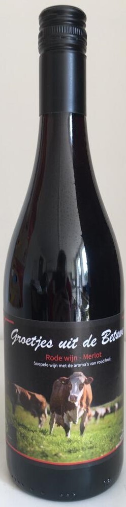 Groetjes uit Betuwe Rode wijn (Merlot) 75cl