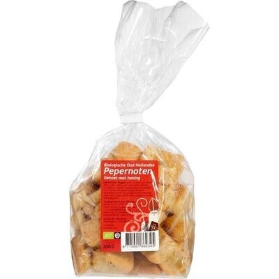 Biologische Oud Hollandse pepernoten 200 gram