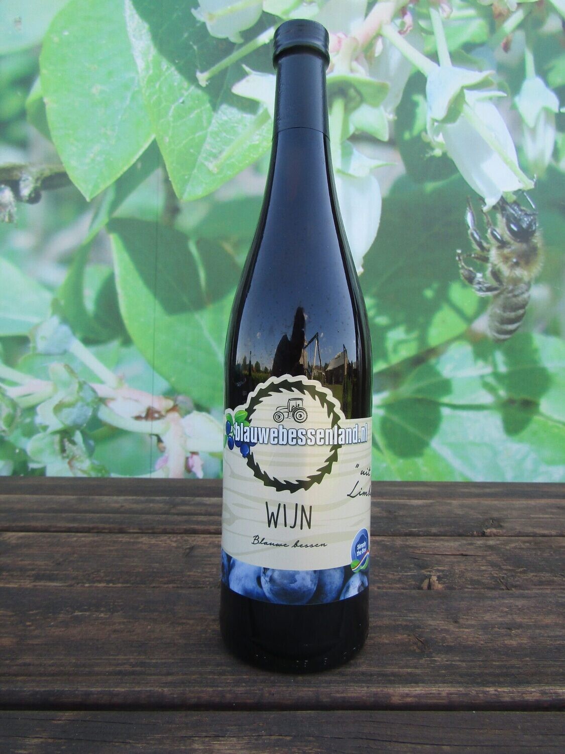 Blauwe bessenwijn 75cl 11% alcohol