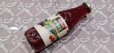 Appel kersen sap 750ml (boerderij etiket van Schulp)