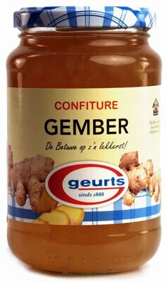 Gember jam 450 gram Geurts uit Dodewaard