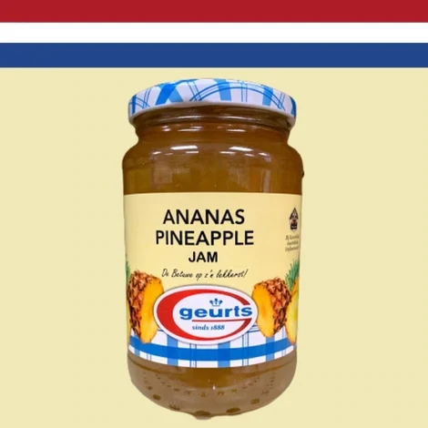 Ananas jam 450 gram Geurts uit Dodewaard