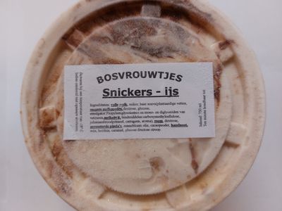 Snickers ijs 750ml (ijshoeve Bosman)