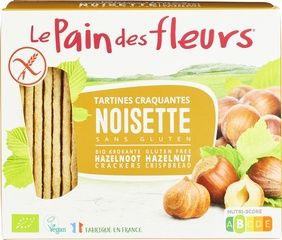 Krokante hazelnoot crackers 150 gram (BIO)