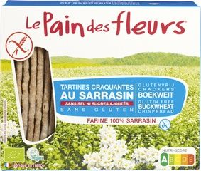 Krokante boekweit crackers 150 gram (BIO) (glutenvrij)