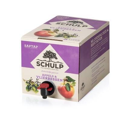 Schulp saptap appels &amp; vlierbes 5 Liter