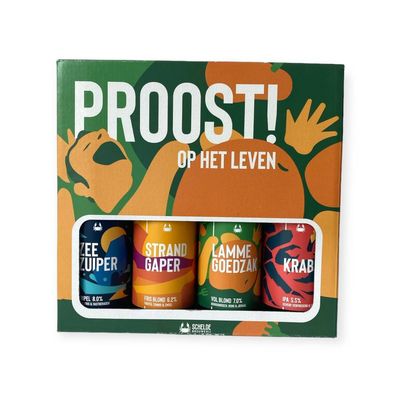 Scheldebrouwerij - Giftpack Proost op het leven 4x30 cl
