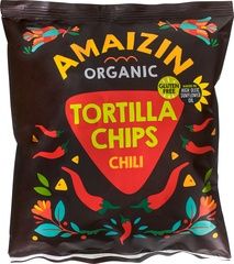 Tortilla chips chili zak á 75 gram Amaizin
