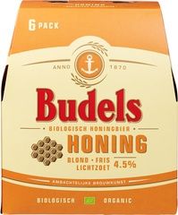 Honingbier 4,5% Budels 30cl per flesje (incl. statiegeld 0,10)