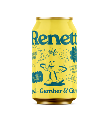 Renett appel+gember+citroen per blik (inclusief statiegeld)