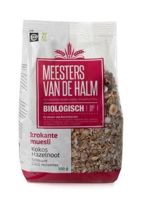 Meesters van de Halm krokante muesli kokos hazelnoot