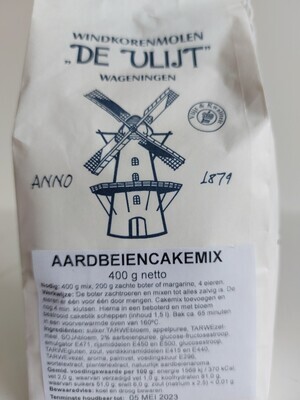 Aardbeien cakemix 450 gram De Vlijt