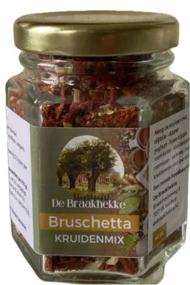 Kruidenmix bruschetta zonder zout De Braakhekke