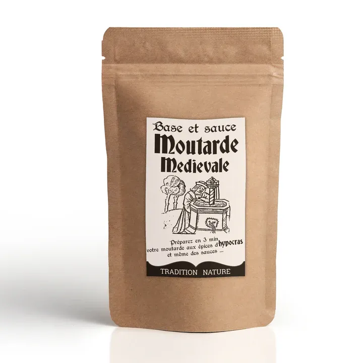 Moutarde aux épices d&#39;hypocras 100 g - Lot de 5 | Sachet zippé