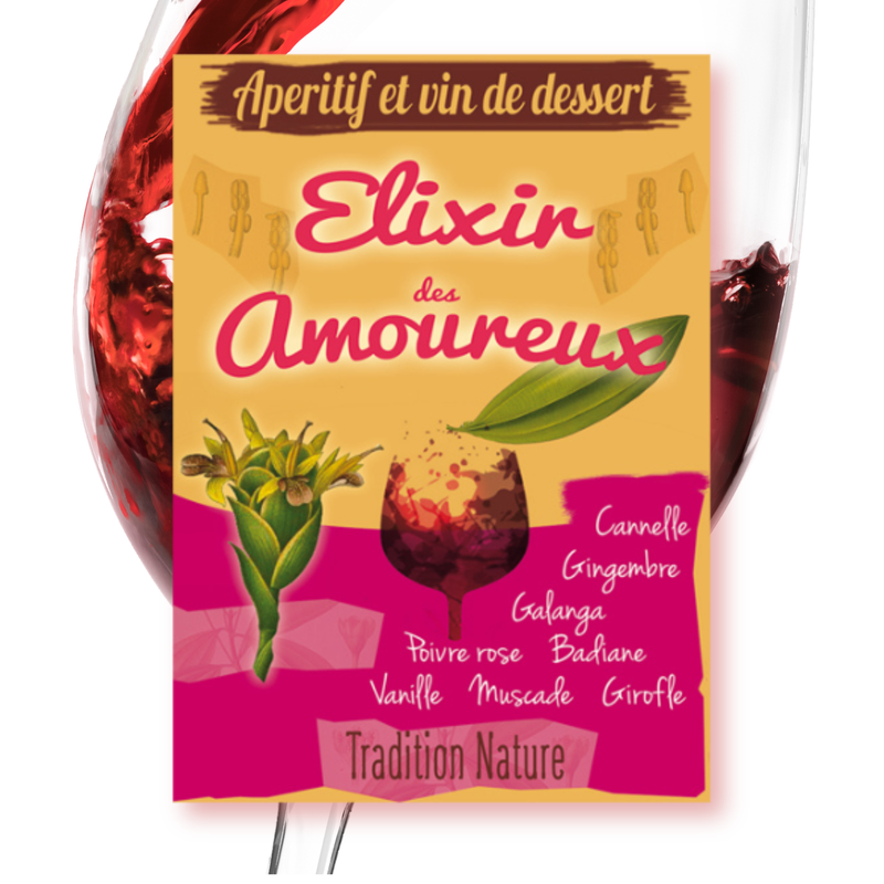 L'Elixir des Amoureux | pour 30 litres - 1 Kg melange vin aperitif maison
