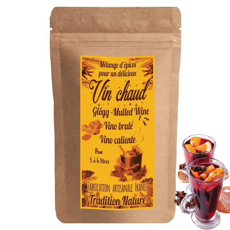 VIN CHAUD | Mélange d&#39;Epices pour 2 litres minimum [50 gr]