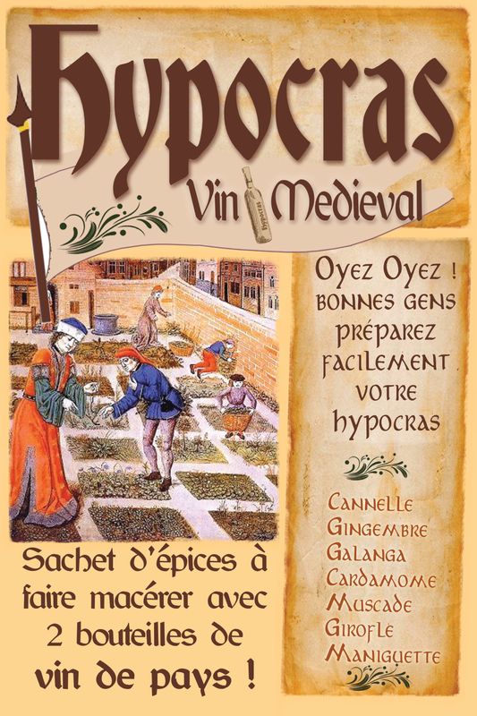 Hypocras Epices pour  2 bouteilles de vin - Par 10 sachets de 40 g