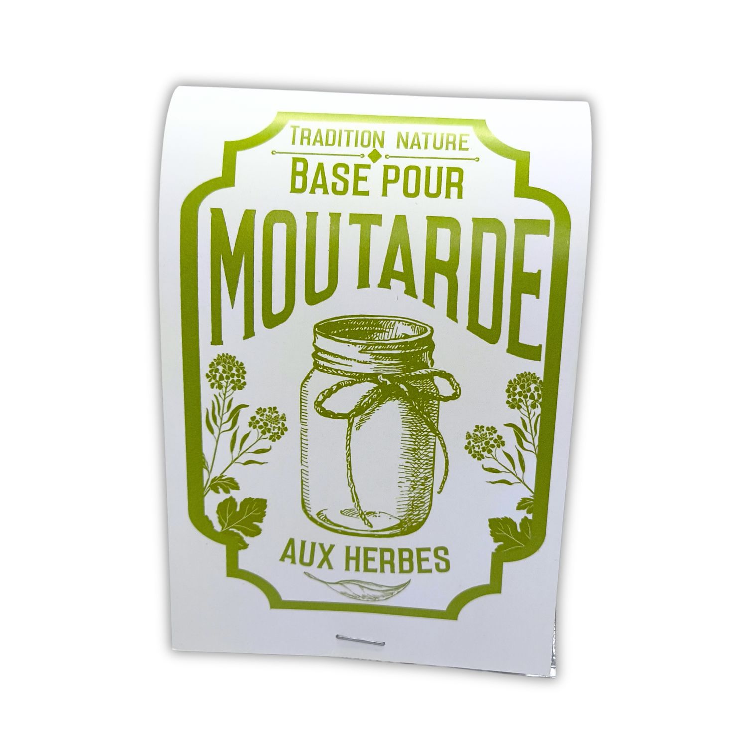 Moutarde maison aux herbes 50 g - Lot de 12 | Cartonnette