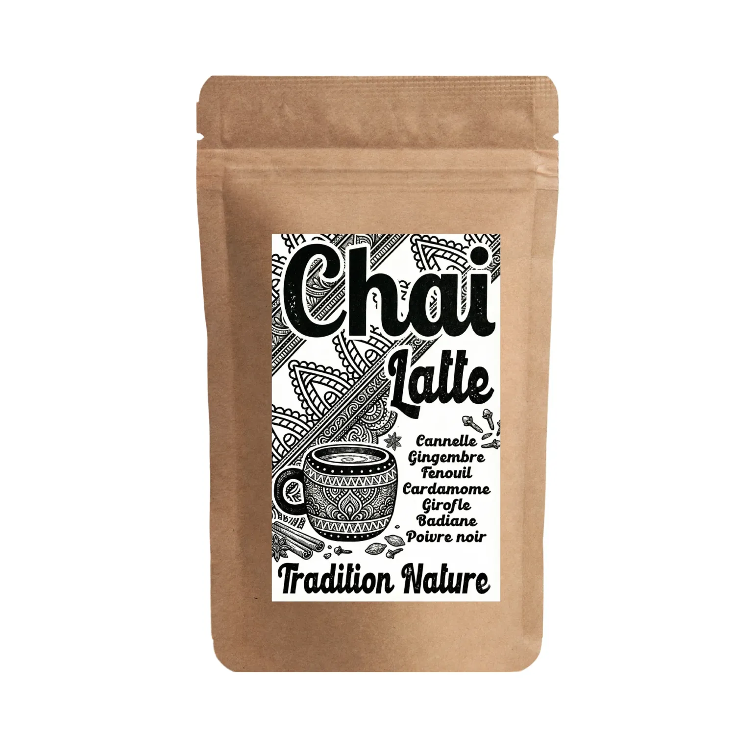 Epices Chai Latte Tchai Masala - vrac 500 g