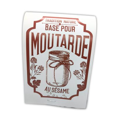 Moutarde douce artisanale au sésame 50 g - Lot de 12 | Cartonnette