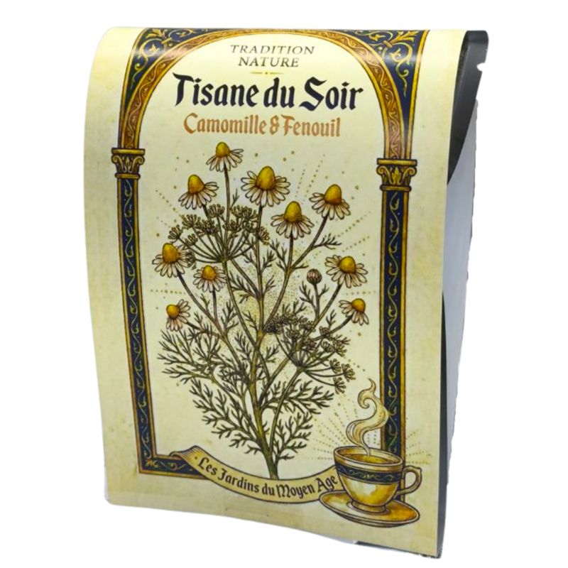 Tisane du Soir – Camomille &amp; Fenouil 25 g | Lot de 12