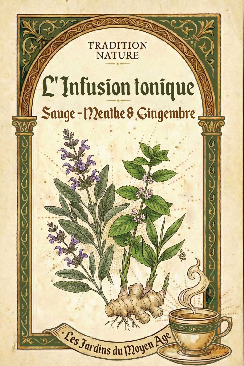 L'Infusion Tonique – Sauge, Menthe &amp; Gingembre 20 g | Lot de 12