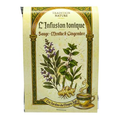 L'Infusion Tonique – Sauge, Menthe &amp; Gingembre 20 g | Lot de 12