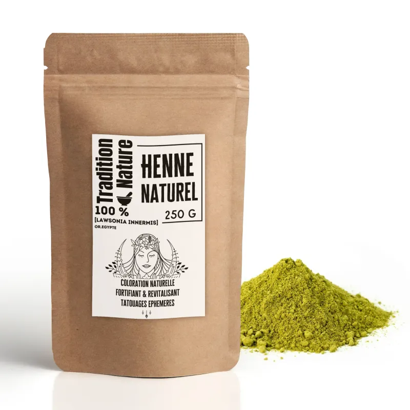 [LOT DE 6] Henné Naturel (Lawsonia Inermis) – 200 g