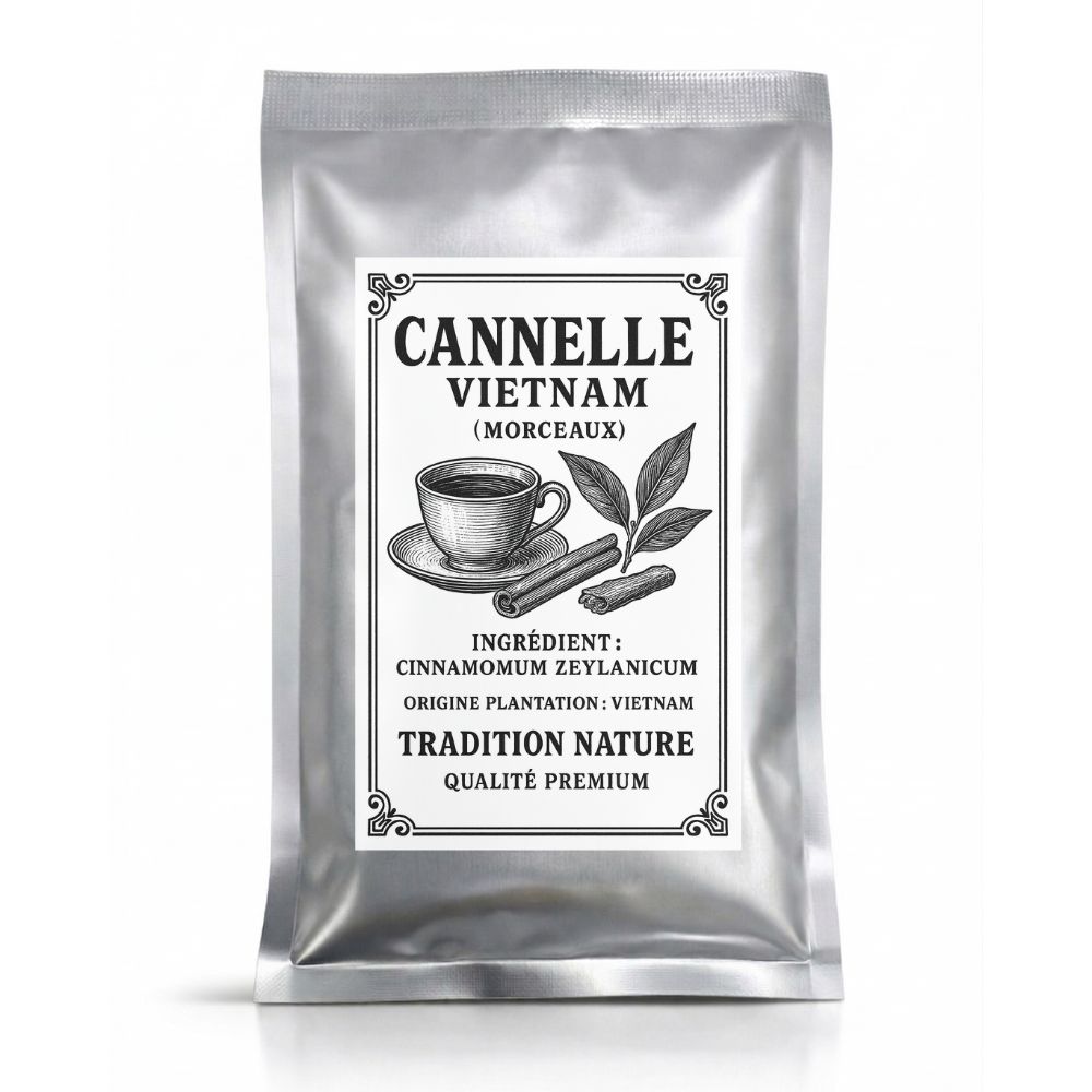 Cannelle de Ceylan en morceaux 40g — Recharge sachet argenté