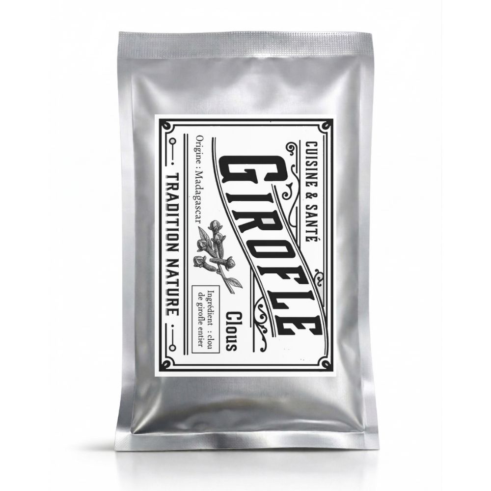 Clou de girofle Madagascar 25g — Recharge sachet argenté