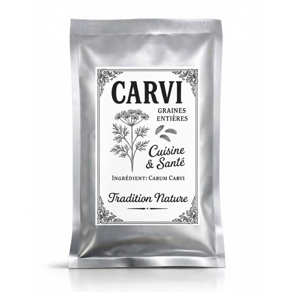 Carvi graines entières 35g — Recharge sachet argenté