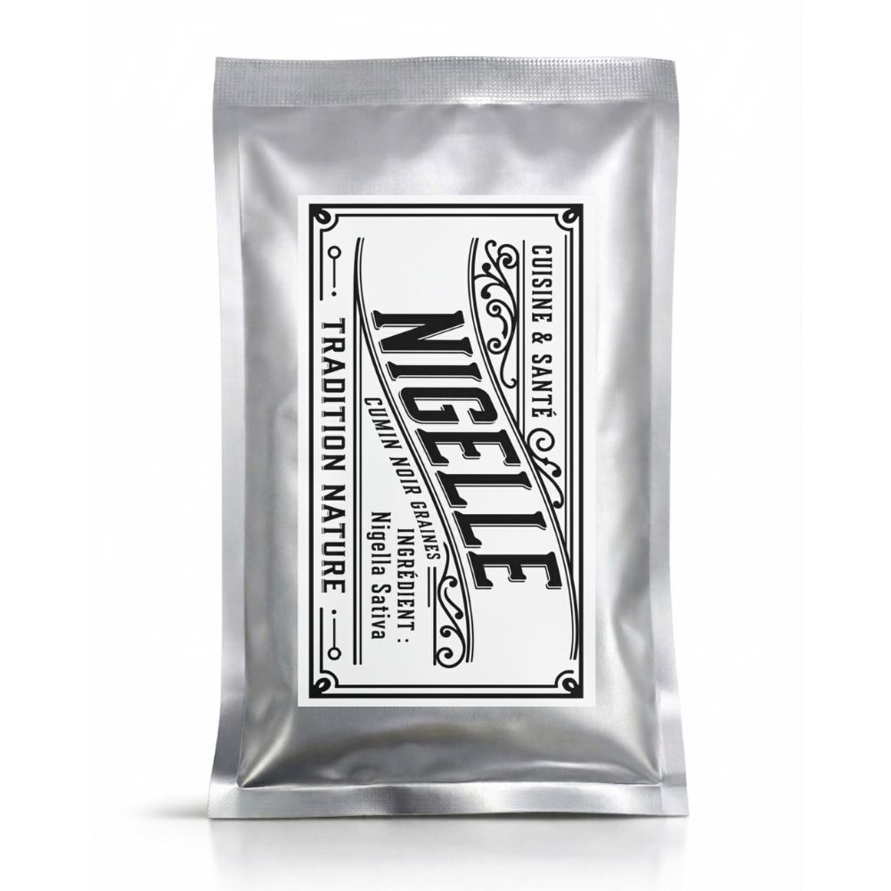Nigelle graines entières 50g — Recharge sachet argenté