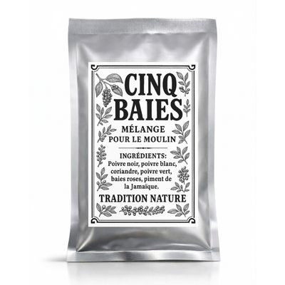 Mélange 5 Baies 35g — Recharge sachet argenté