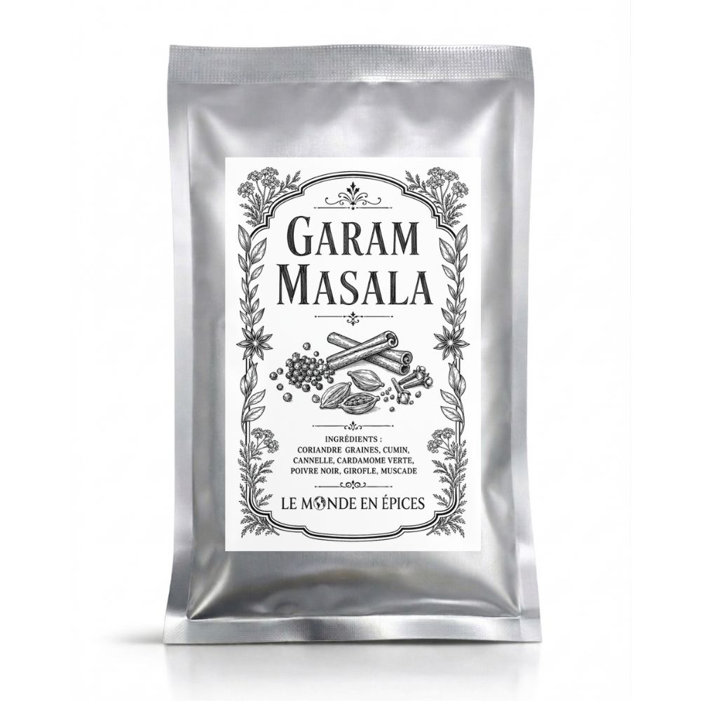 Garam Masala 35g — Recharge sachet argenté