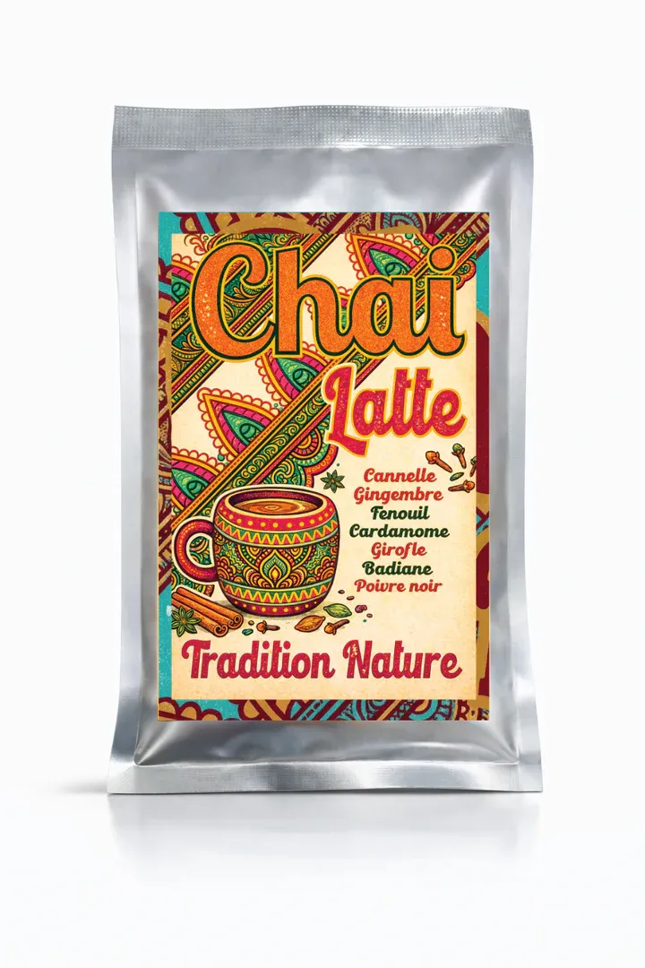 Epices Chai Latte Tchai Masala 50 g revente | Lot de 12