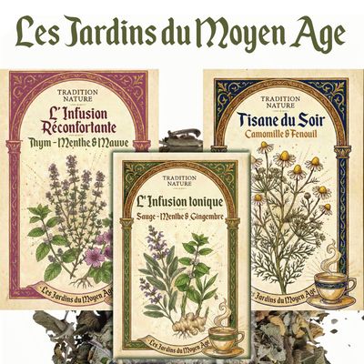 L’Infusion Réconfortante – Thym, Menthe &amp; Mauve 90 G | Vrac 500 g