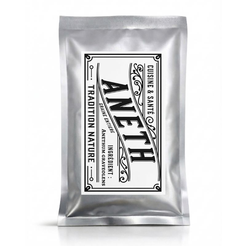 Aneth graines 35 g — Recharge sachet argenté