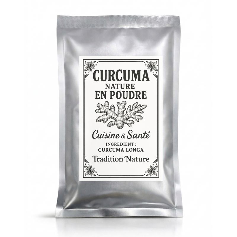 Curcuma en poudre 35g — Recharge sachet argenté