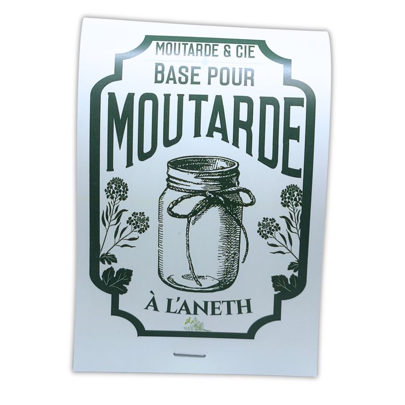 Moutarde maison à l'aneth 50 g - Lot de 12 | Cartonnette
