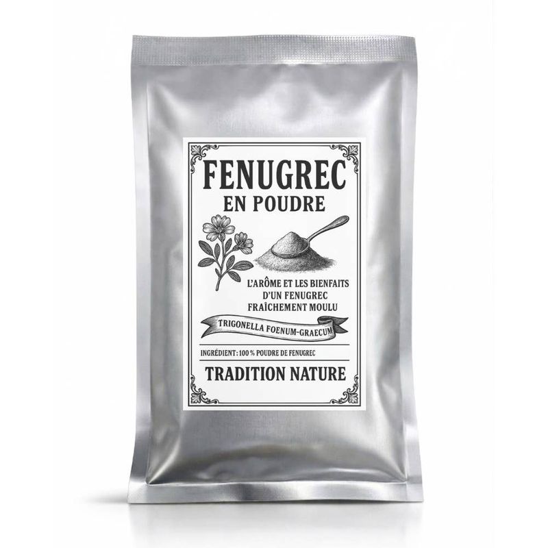 Fenugrec moulu 35 g — Recharge sachet argenté