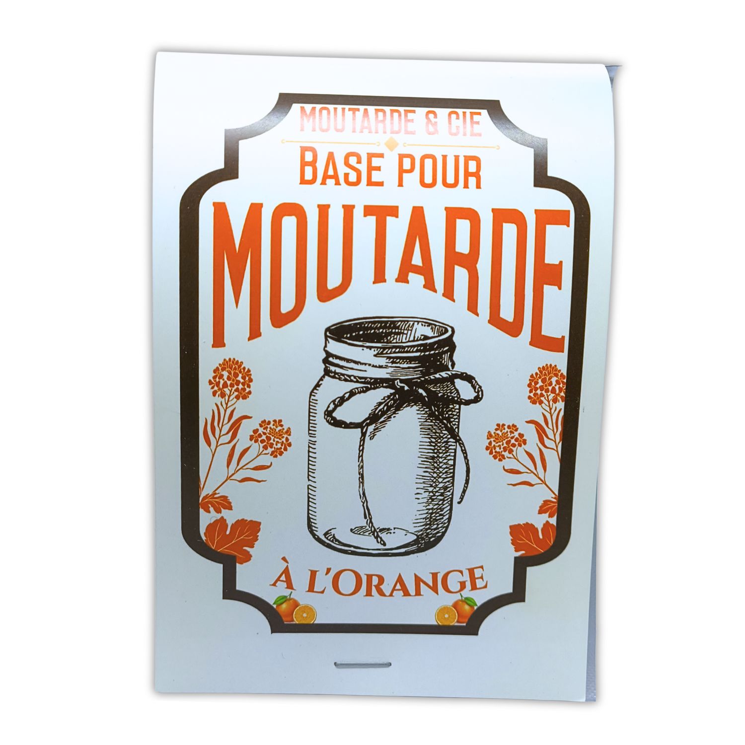 Moutarde maison à l'orange 50 g - Lot de 12 | Cartonnette