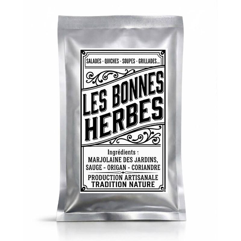 Les Bonnes Herbes 15g — Sachet rétro artisanal