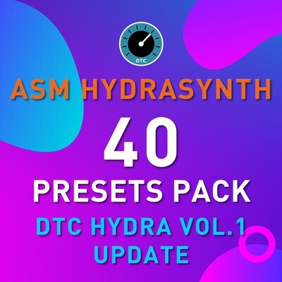 ASM Hydrasynth - DTC Hydra Vol.1 Update - 40 Presets Pack