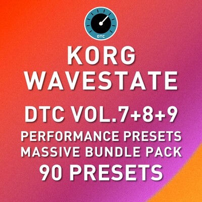Korg Wavestate - DTC Vol.7+8+9 Bundle - 90 Performance Presets
